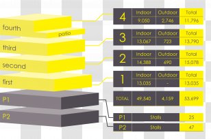 Flex Space Stacking Plan Building Floor - Yellow Transparent PNG