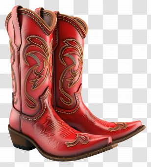 Cowgirl Boots - Stylish Pink Cowboy Boot Transparent PNG