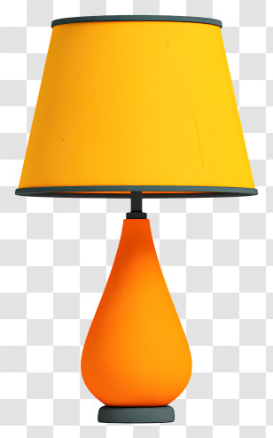 Table Lamp - Orange Table Lamp Transparent PNG