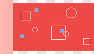 Yoga - Red Background With Geometric Shapes Transparent PNG