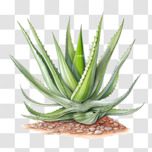 Aloe Vera
 - Aloe Vera Plant With Spiky Leaves Transparent PNG