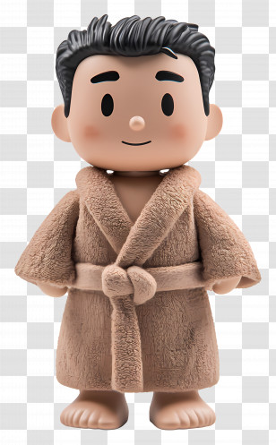 Bathrobe - Cute Character In Bathrobe Transparent PNG