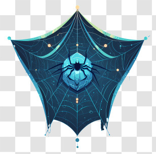 Spider Web - Spider On Decorative Web Transparent PNG