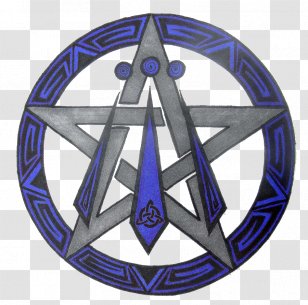 Symbol Awen Celts Pentacle Pentagram - Cobalt Blue Transparent PNG