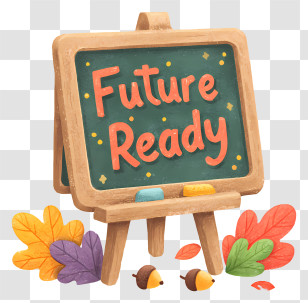 Future Ready - Future Ready Chalkboard Sign Transparent PNG