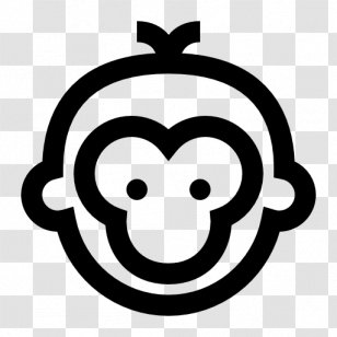 Monkey Common Chimpanzee Clip Art - Facial Expression - Year Of The Transparent PNG