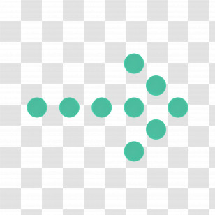 Dotted Arrow - Green Dotted Arrow Pointing Right Transparent PNG
