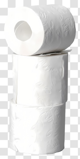 Toilet Tissue - Stack Of Toilet Paper Rolls Transparent PNG