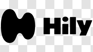 Hily Logo - Hily App Black Logo Transparent PNG