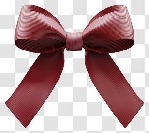 Flat Ribbon - Elegant Red Ribbon Bow For Decoration Transparent PNG