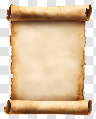 Vintage Paper Roll - Vintage Parchment Scroll Illustration Transparent PNG