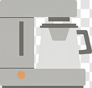 Coffee Machine - Modern Coffee Maker Illustration Transparent PNG