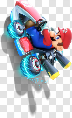 Blue Character - Mario Kart Racing Transparent PNG