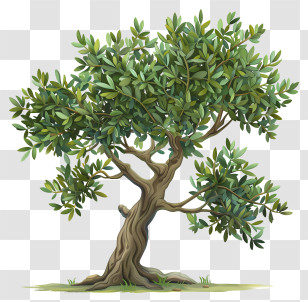 Olive Tree - Small Olive Tree Illustration Transparent PNG
