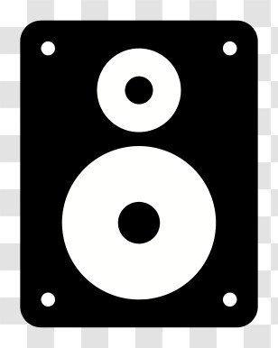 Speaker Logo - Black And White Speaker Icon Transparent PNG