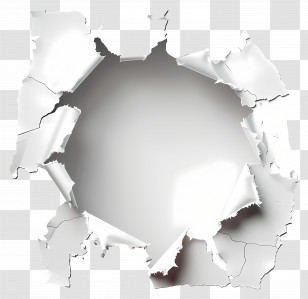 Hole Ripped Paper - Torn Paper With Hole Transparent PNG