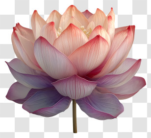 Lotus Flower - Pink And Purple Lotus Flower Bloom Transparent PNG
