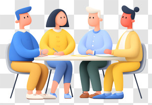 Office Business Meeting - Group Of People In A Meeting Transparent PNG