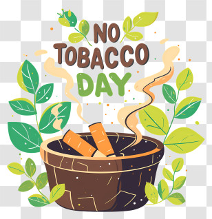 World No Tobacco Day - No Tobacco Day Illustration Transparent PNG
