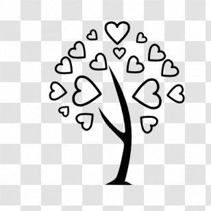 Tree Heart Arborist - Black Transparent PNG