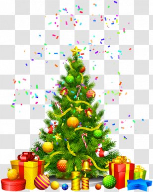Christmas Day Tree Clip Art Image Transparent PNG