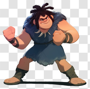 Cartoon Caveman - Cartoon Caveman Character Illustration Transparent PNG