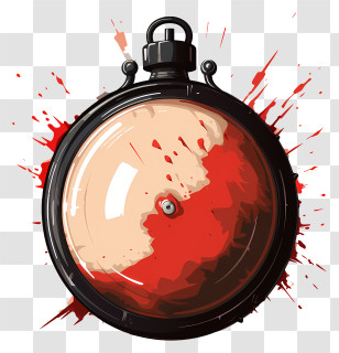 Hand Drawn Timer Bomb - Exploding Grenade Transparent PNG
