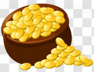 Gold Clip Art - Food - Transparent Pot Of Picture Clipart Transparent PNG