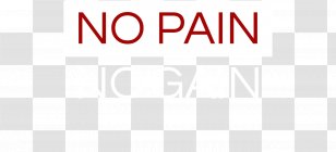 Logo Brand Line - Text - No Pain Gain Transparent PNG