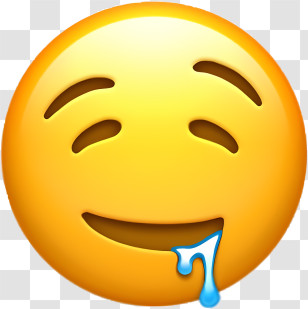 Emoji - Drooling Face Emoji Illustration Transparent PNG