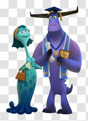 Monsters At Work - Animated Monsters Illustration Transparent PNG