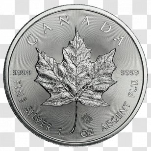 Canada Canadian Silver Maple Leaf Bullion Gold Royal Mint Transparent PNG