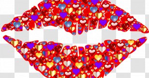 Lip Heart - Cartoon Transparent PNG
