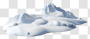 Snowbank - Snowy Mountain Peak Illustration Transparent PNG
