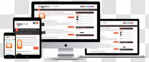 Web Development Responsive Design Template System - Brand - Fashion Magazine Transparent PNG