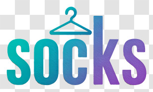 Socks Logo - SOCKS Gradient Retail Logo Transparent PNG