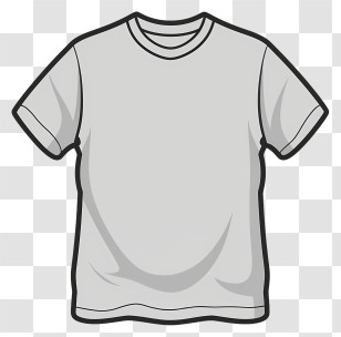 Clothing - Gray T-Shirt Illustration Transparent PNG
