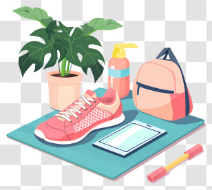 Yoga Mat - Fitness Items And Gear Transparent PNG