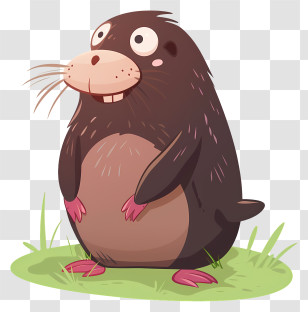 Mole - Cartoon Mole Illustration Transparent PNG