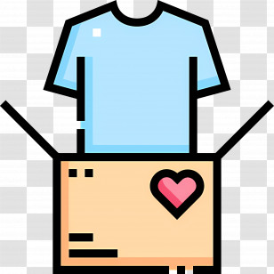 Clothes Box - T-shirt In A Box Transparent PNG