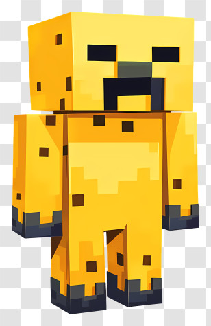 Minecraft - Minecraft-Style Jaguar Illustration Transparent PNG
