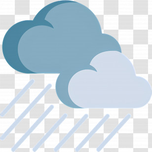 Raining Cloud - Rainy Cloud Weather Icon Transparent PNG