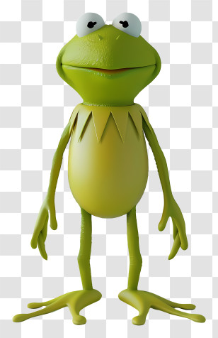 Kermit The Frog - Green Cartoon Frog Character Illustration Transparent PNG