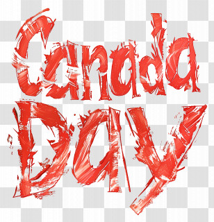 Canada Day - Canada Day Celebration Text Transparent PNG