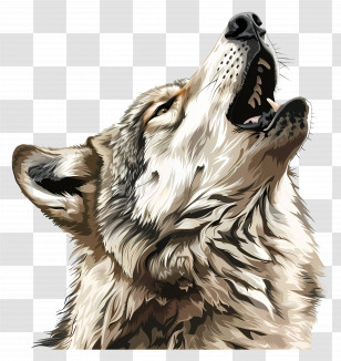 Howling Wolf - Howling Wolf Illustration Transparent PNG