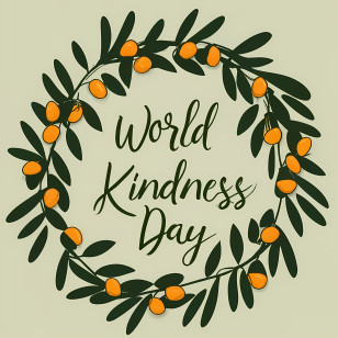 World Kindness Day - Wreath With World Kindness Day Text Transparent PNG