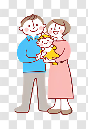 Icon - Happy Family With Child Transparent PNG