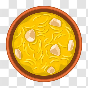 Thai Food - Chicken Noodle Soup In A Bowl Transparent PNG