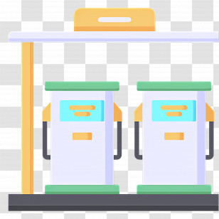 Gas Station - Gas Station With Fuel Pumps Transparent PNG