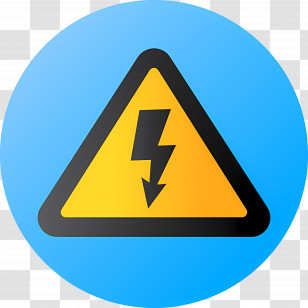 Electrical Warning - Electric Hazard Warning Sign Transparent PNG